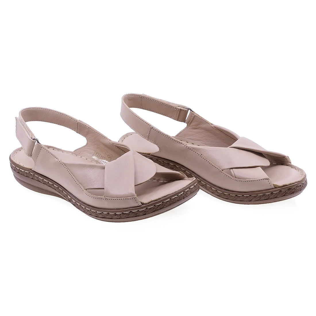 Sandale-dama-Caspian-Cas-411-casual-piele-naturala-bej