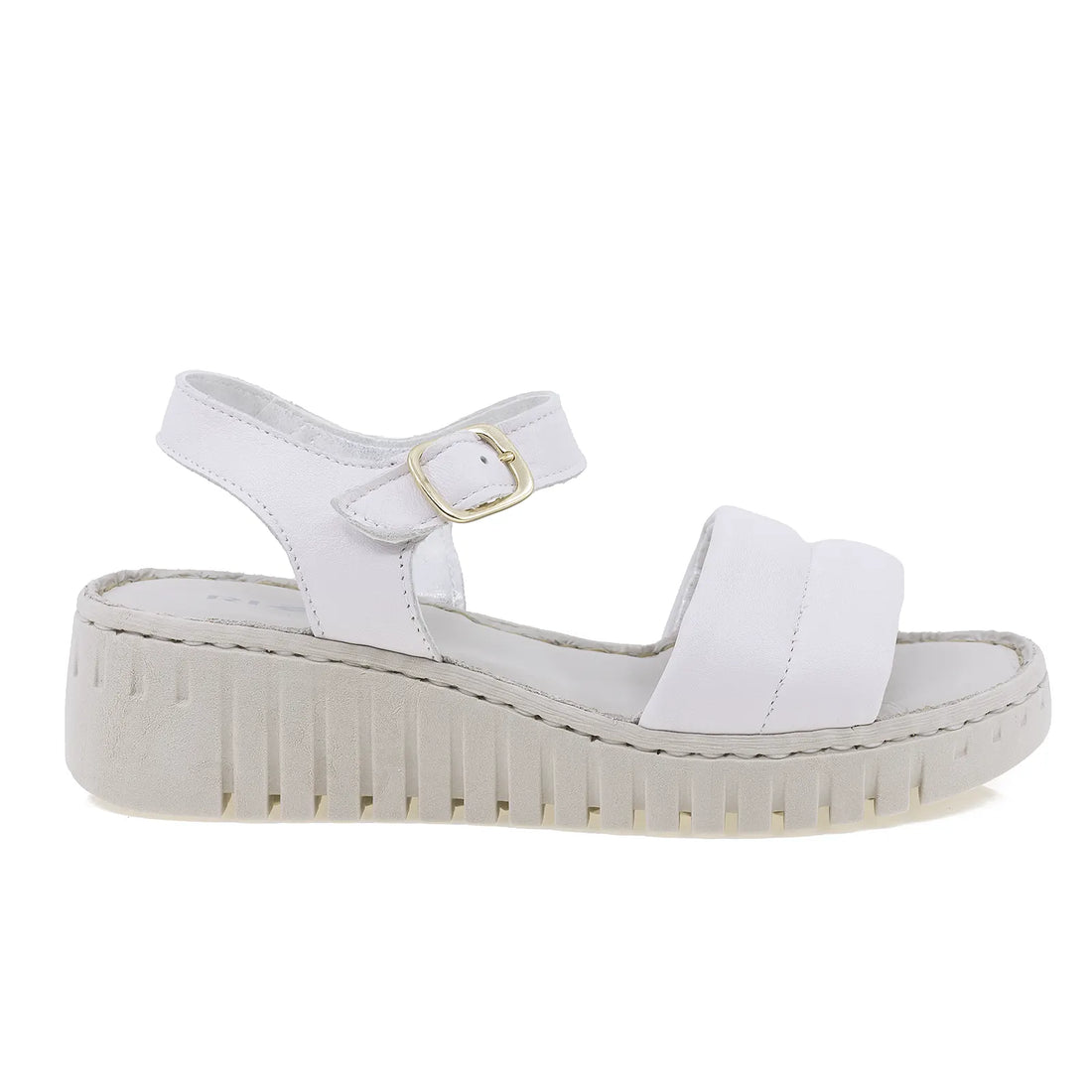 Sandale Dama, Caspian, Cas,  8215443, Casual, Piele Naturala, Alb