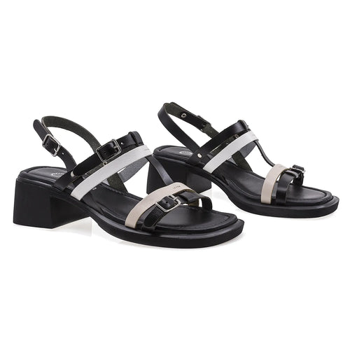 Sandale Dama, Caspian, Cas, Neta, Casual, Piele Naturala, Negru