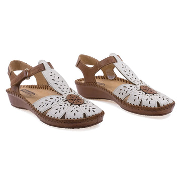 Sandale Dama, Pikolinos, PKO, 655-0841, Casual, Piele Naturala, Coniac/Bej