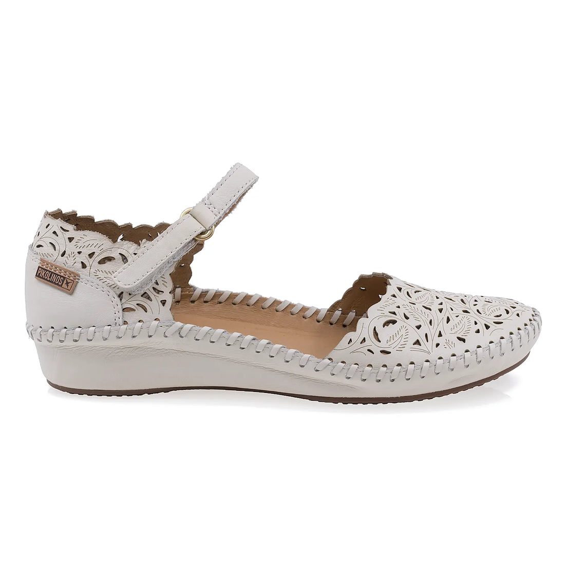 Sandale Dama, Pikolinos, PKO, 655-0906, Casual, Piele Naturala, Crem