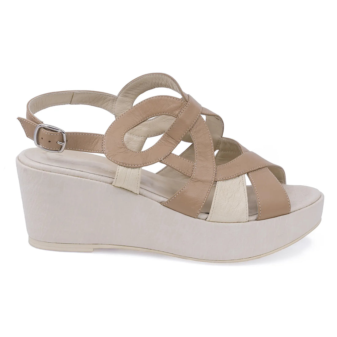 Sandale Dama, Veronesse, VER, 781, Casual, Piele naturala, Bej