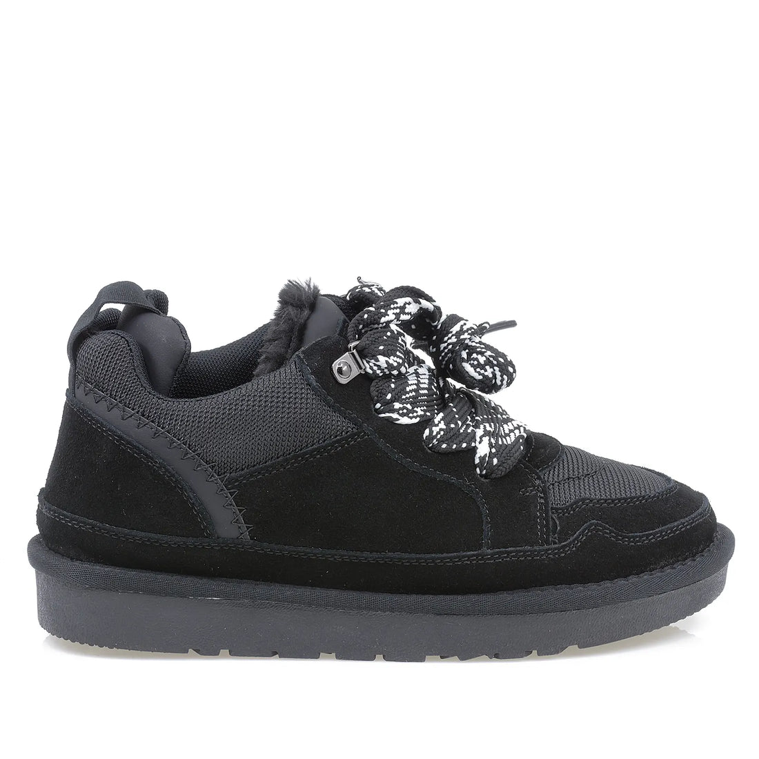 Pantofi Dama, ENERGY, ENG-I 1204, Casual, Piele intoarsa, Negru