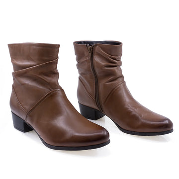 Ghete Dama, Parrotto, PAR-269H27, Casual, Piele naturala, Coniac