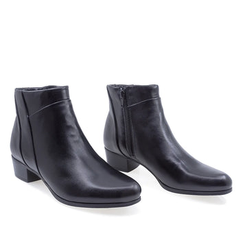Ghete Dama, Parrotto, PAR-269H10, Casual, Piele naturala, Negru