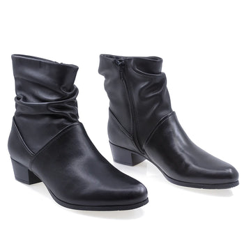 Ghete Dama, Parrotto, PAR-269H27, Casual, Piele naturala, Negru