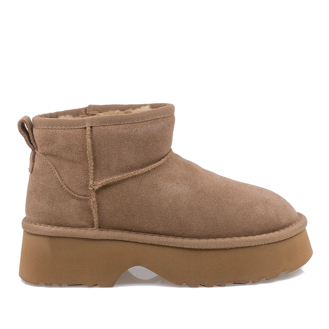 Ghete Dama, ENERGY, ENG-1274, Casual, Piele intoarsa, Camel