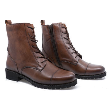 Ghete Dama, Cas-6000 Piele Naturala Maro