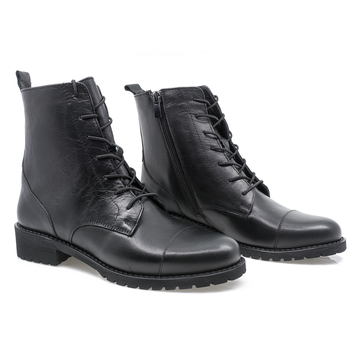 Ghete Dama, Cas-6000 Piele Naturala Negru