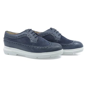 Pantofi dama, Cas-Liza/S, Piele naturala, Bleumarin