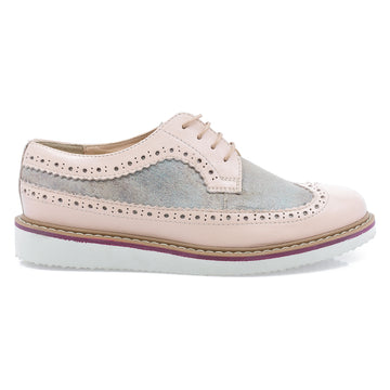 Pantofi dama, Cas-Liza, Piele naturala pudra
