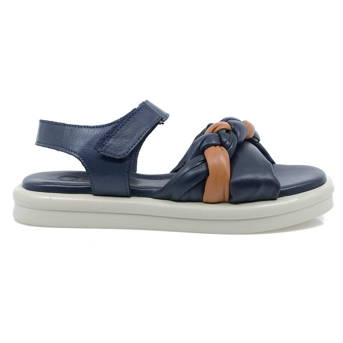 Sandale dama, Caspian, Cas-AL16-1, casual, piele naturala, bleumarin