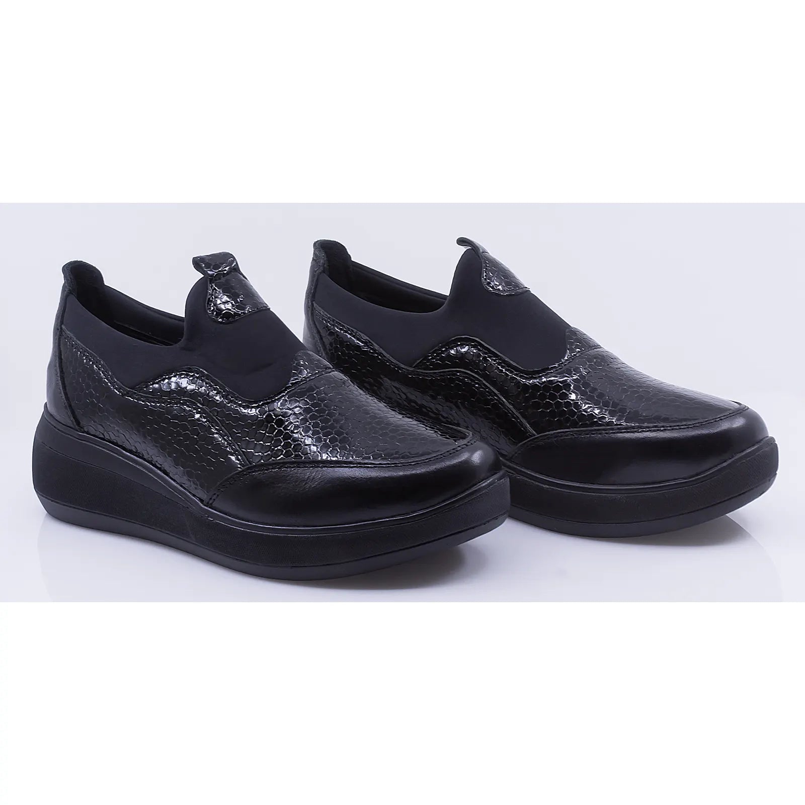 Pantofi dama casual piele naturala Caspian 3012/2 negru