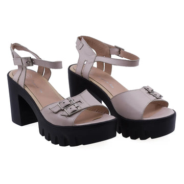 Sandale Dama, Caspian, CAS, Ana, Casual, Piele naturala, Nud
