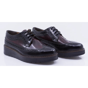 Pantofi dama casual piele naturala florantic Caspian Liza bordo