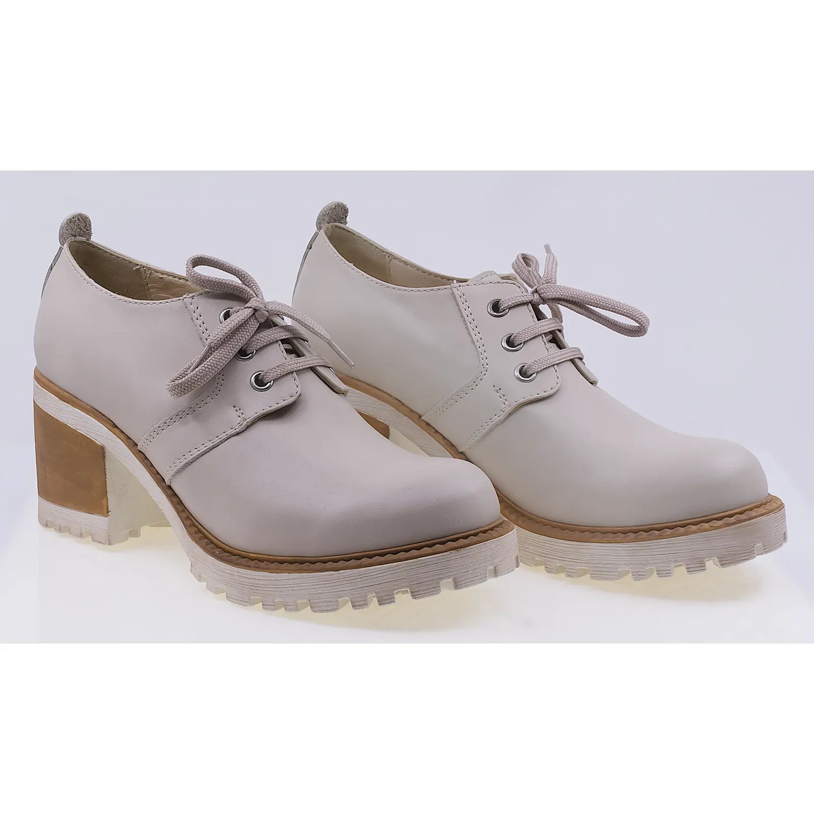 Pantofi dama casual piele naturala Caspian 371 bej