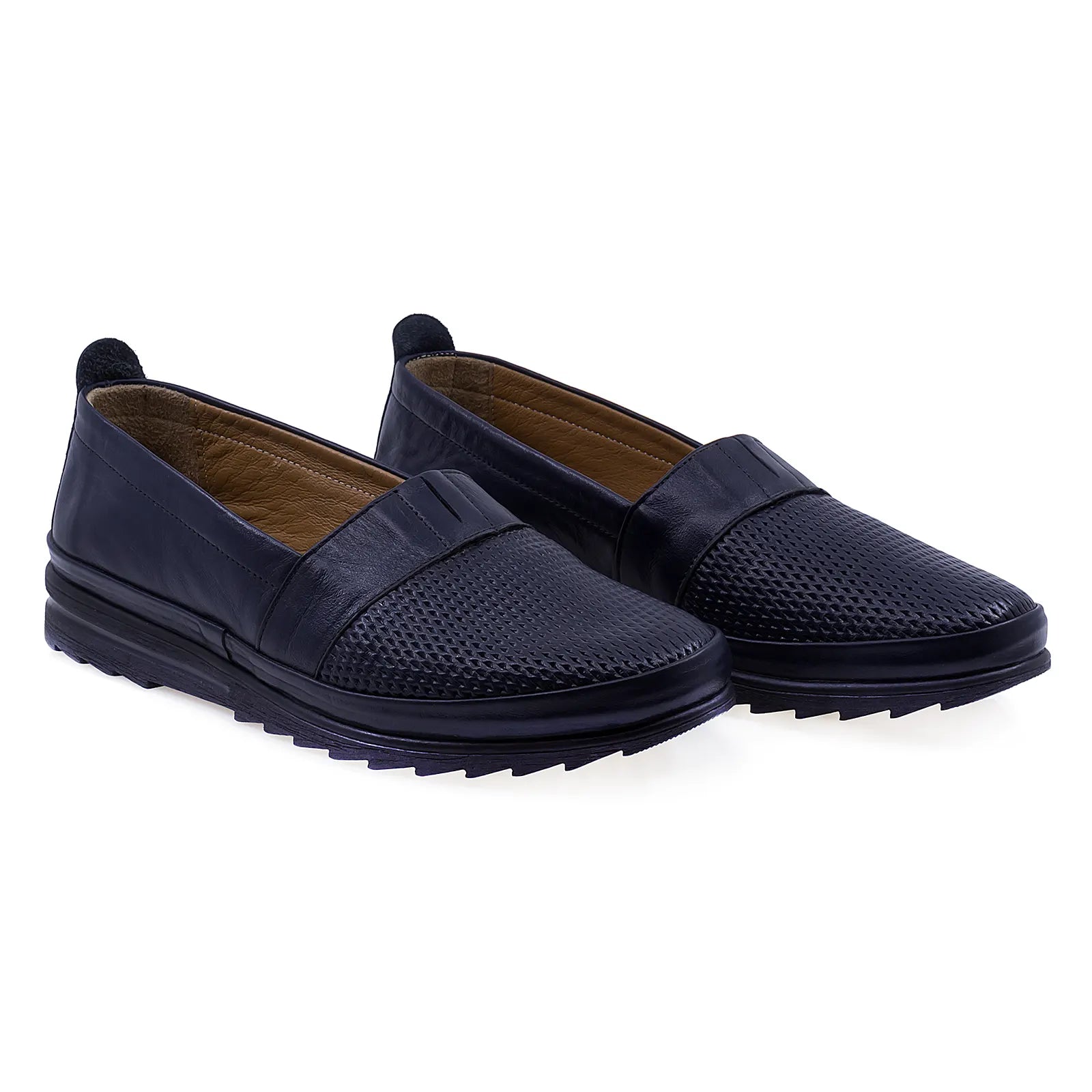 Pantofi dama casual piele naturala 72302 bleumarin