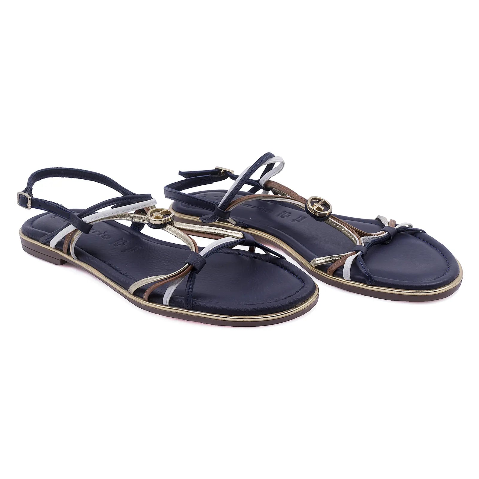 Sandale Dama, Tamaris, TMA, 28154, Casual, Piele naturala, Bleumarin comb