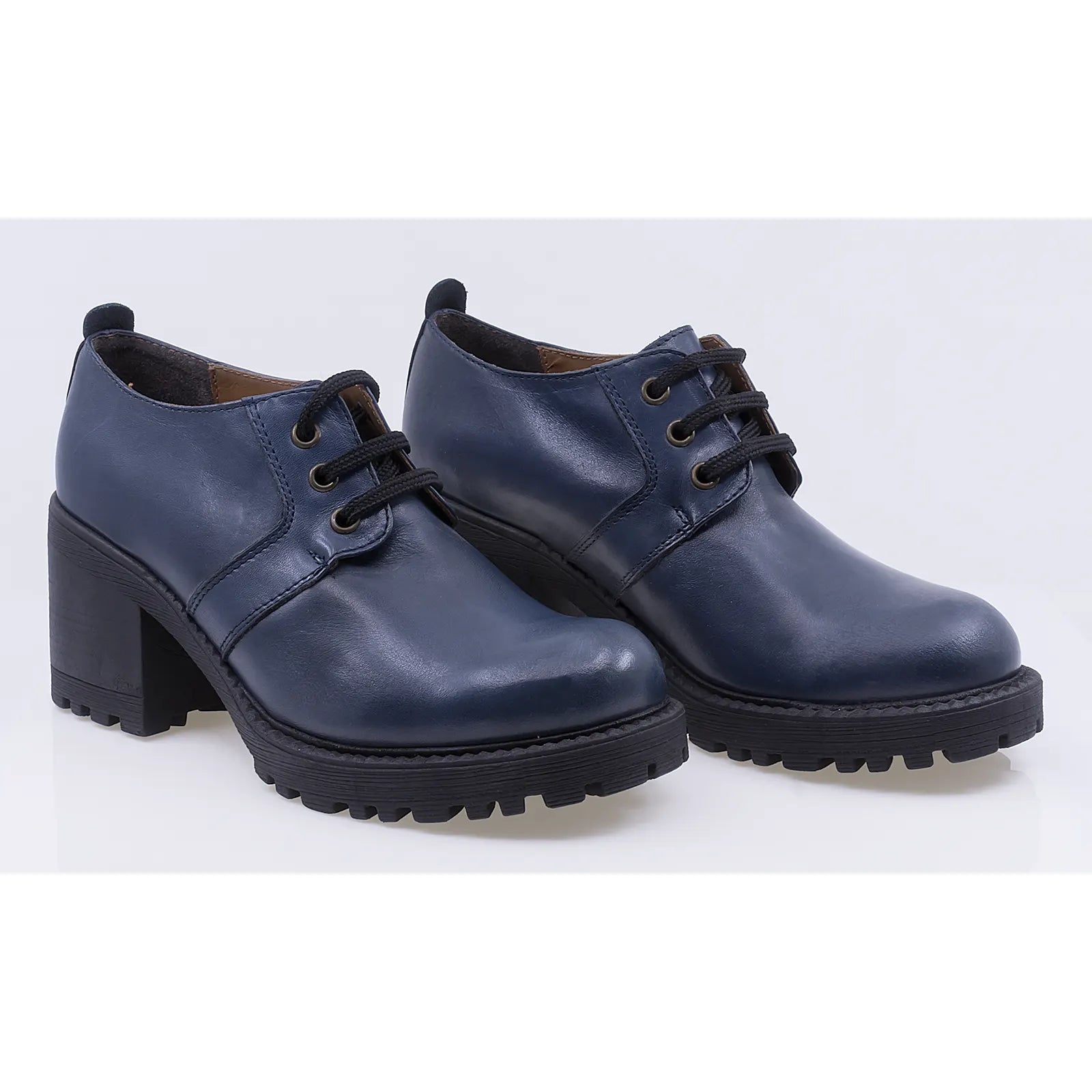 Pantofi dama casual piele naturala Caspian 371 albastru