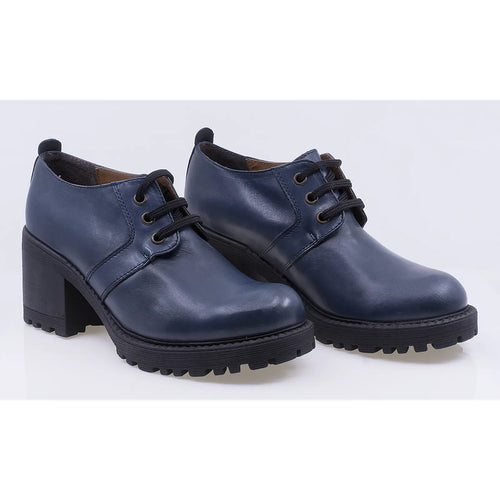 Pantofi dama casual piele naturala Caspian 371 albastru