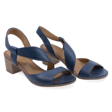 Sandale Dama, Caspian, CAS, Vera, Casual, Piele naturala, Albastru