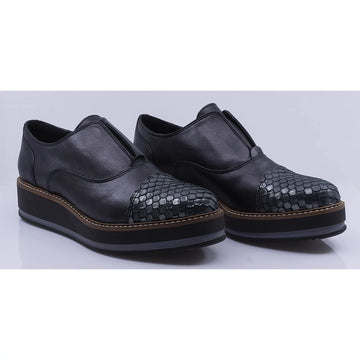 Pantofi dama casual piele naturala Caspian Tiziana gri