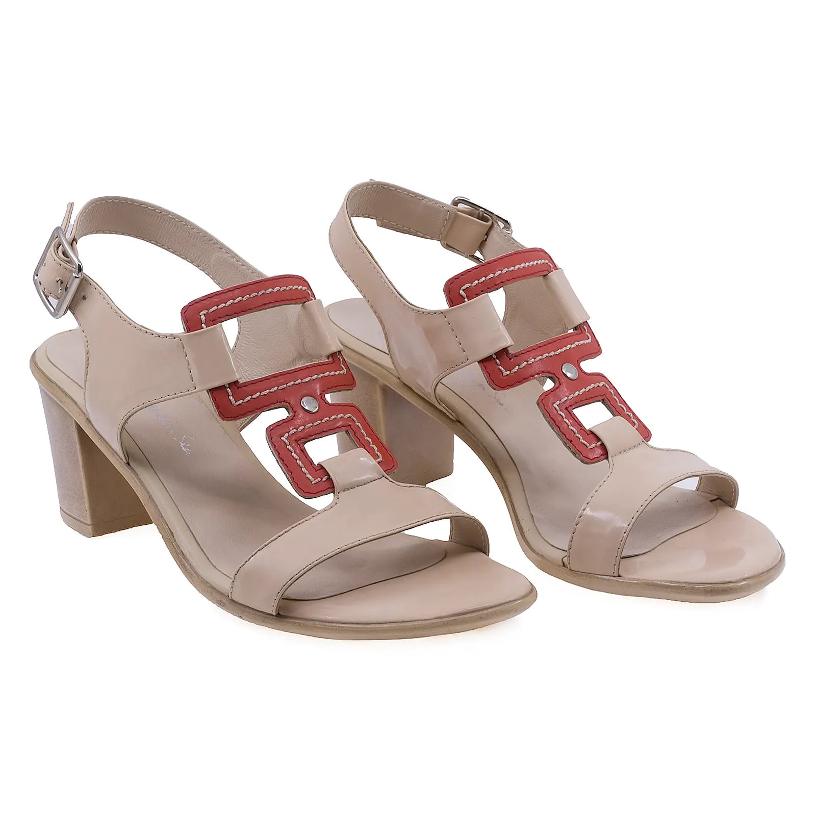Sandale Dama, Caspian, CAS, Dora, Casual, Piele naturala, Bej/corai