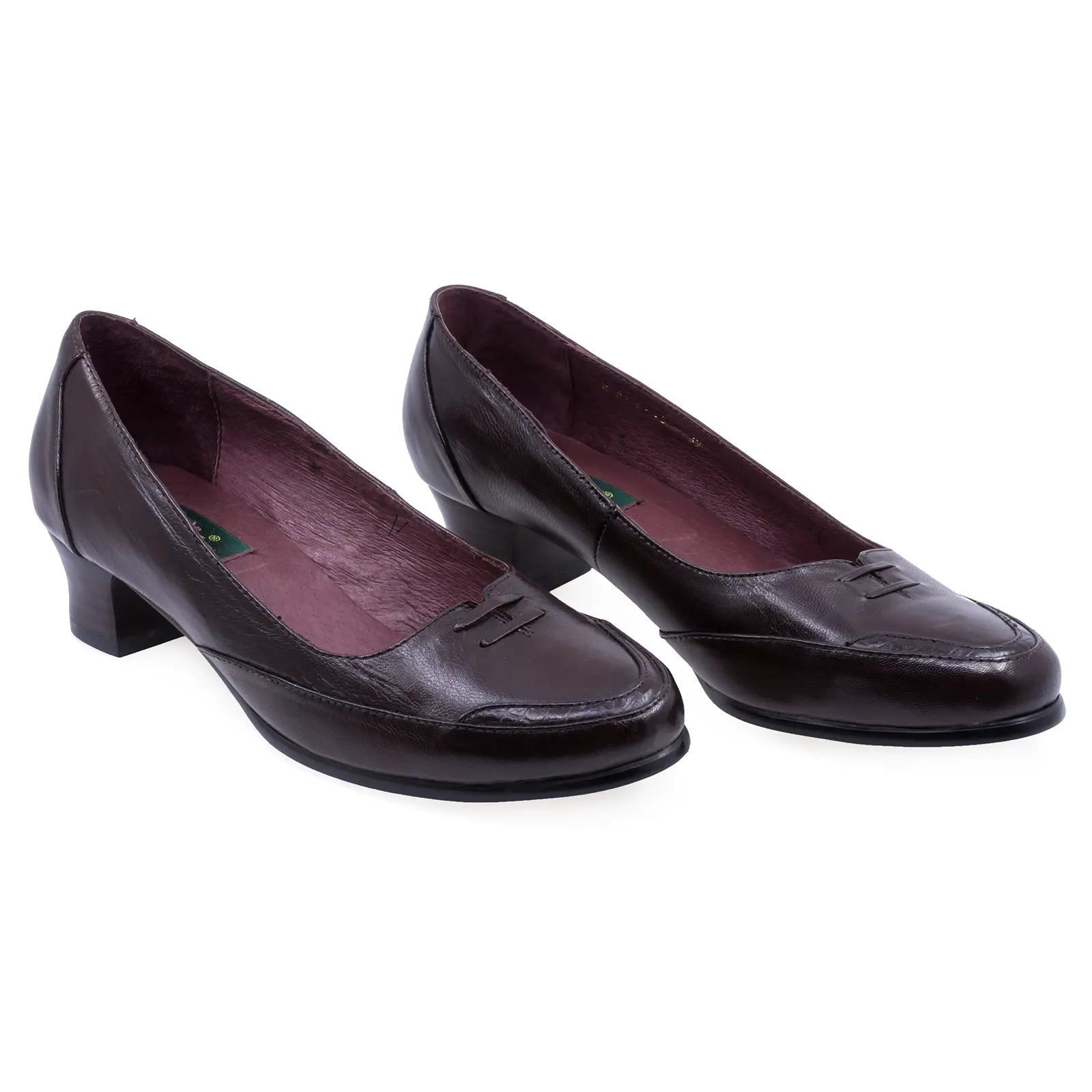 Pantofi Dama, 616, Casual, Piele naturala, Maro