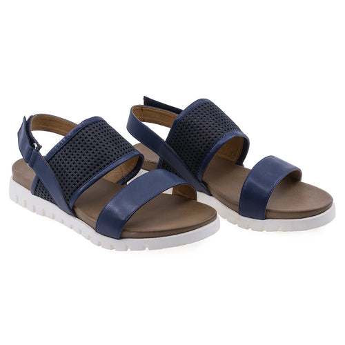 Sandale Dama, Caspian, CAS, V15, Casual, Piele naturala, Bleumarin
