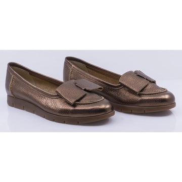Balerini dama casual piele naturala Caspian Nadia/2 aramiu