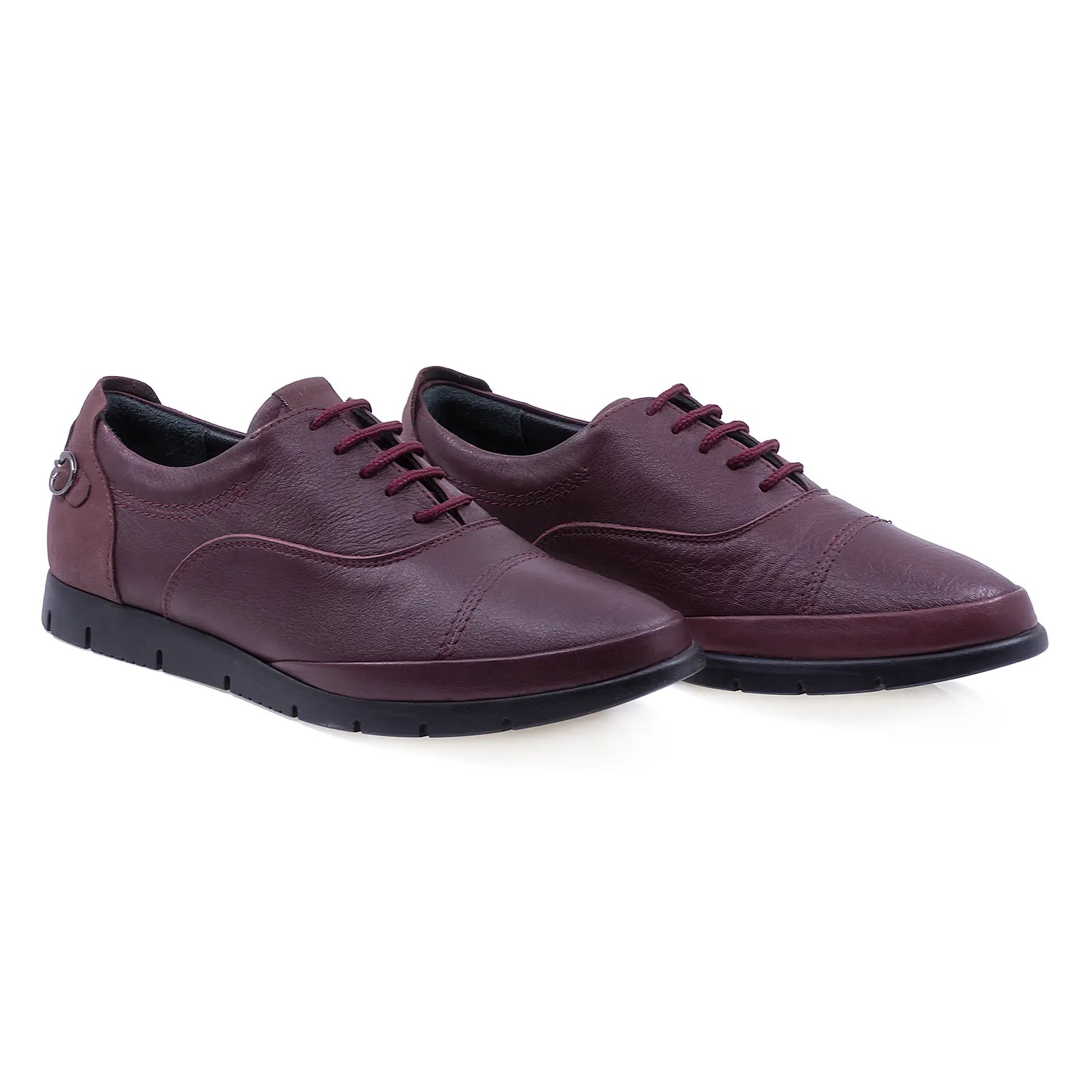 Pantofi dama casual piele naturala Caspian 259/48 bordo