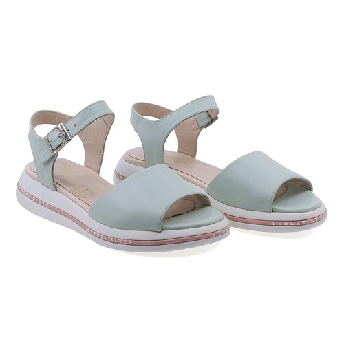 Sandale Dama, Caspian, CAS, Panda, Casual, Piele naturala, Vernil