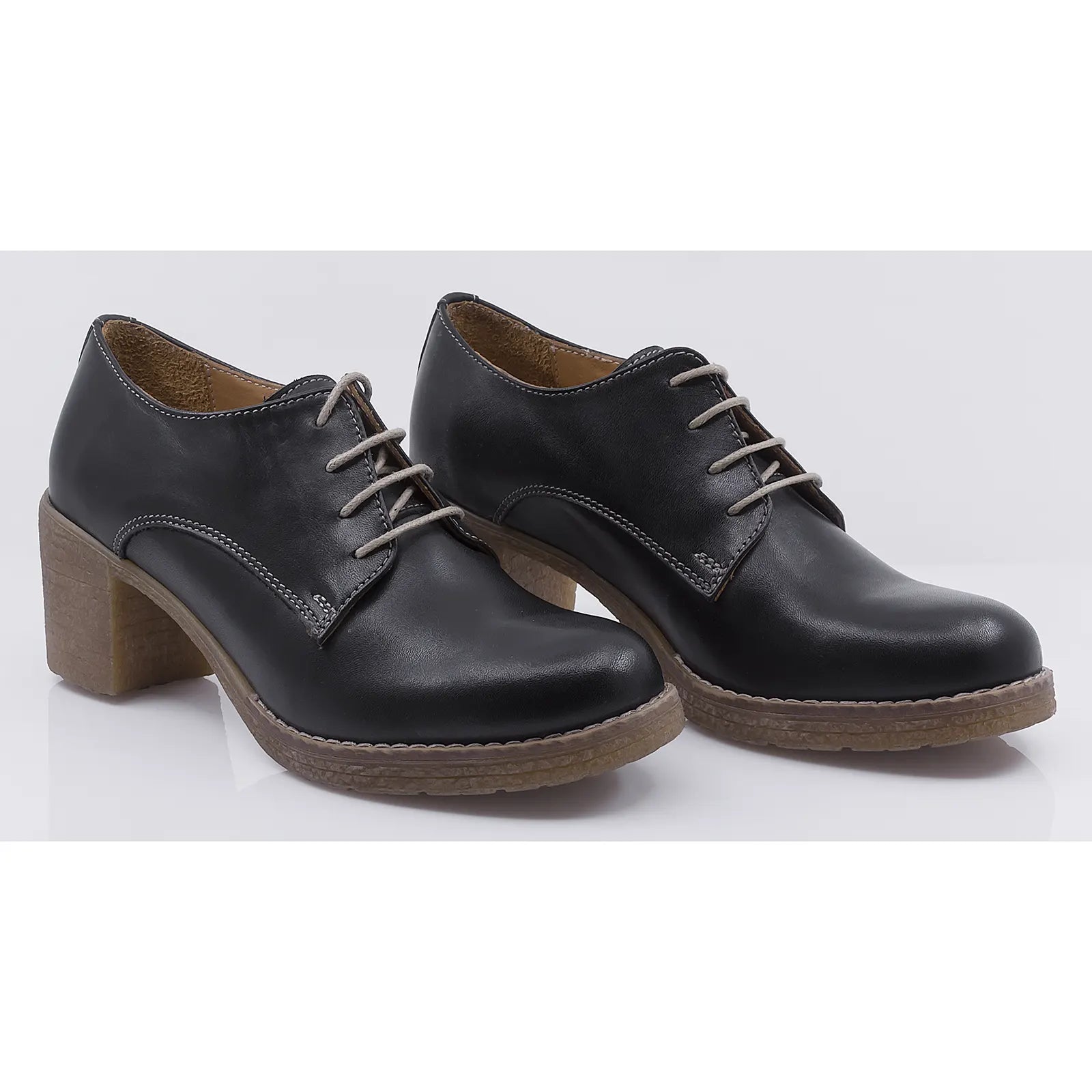 Pantofi dama casual piele naturala Caspian Ana negru