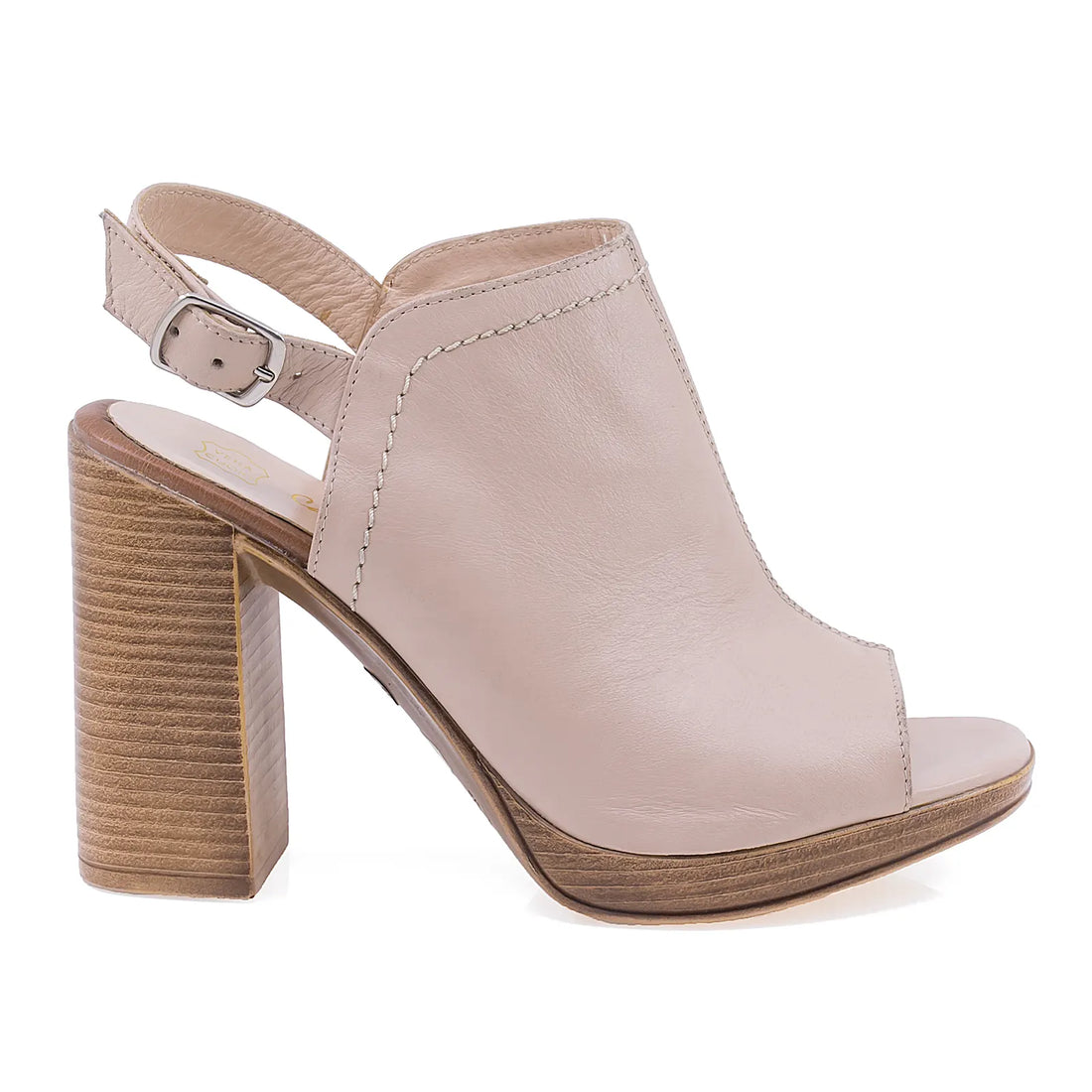 Sandale dama casual Caspian piele naturala VANESA/1 nud