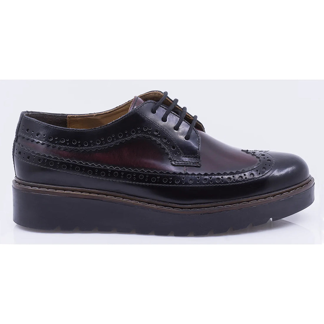 Pantofi dama casual piele naturala florantic Caspian Liza bordo