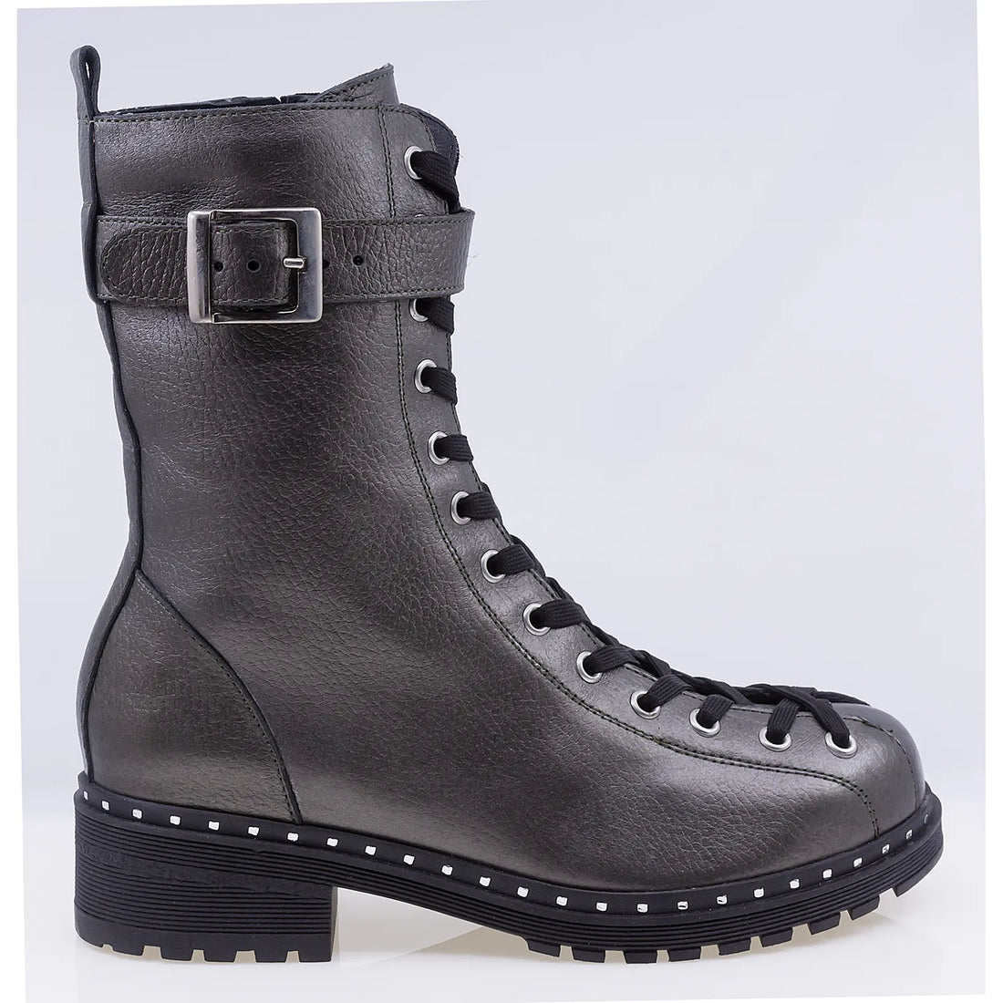 Ghete dama casual piele naturala Caspian Ariana gri