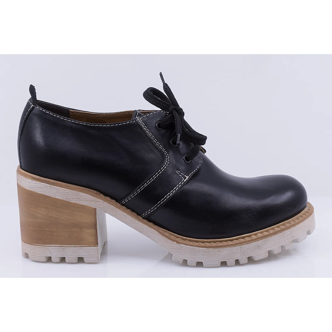 Pantofi dama casual piele naturala Caspian 371-NEGRU