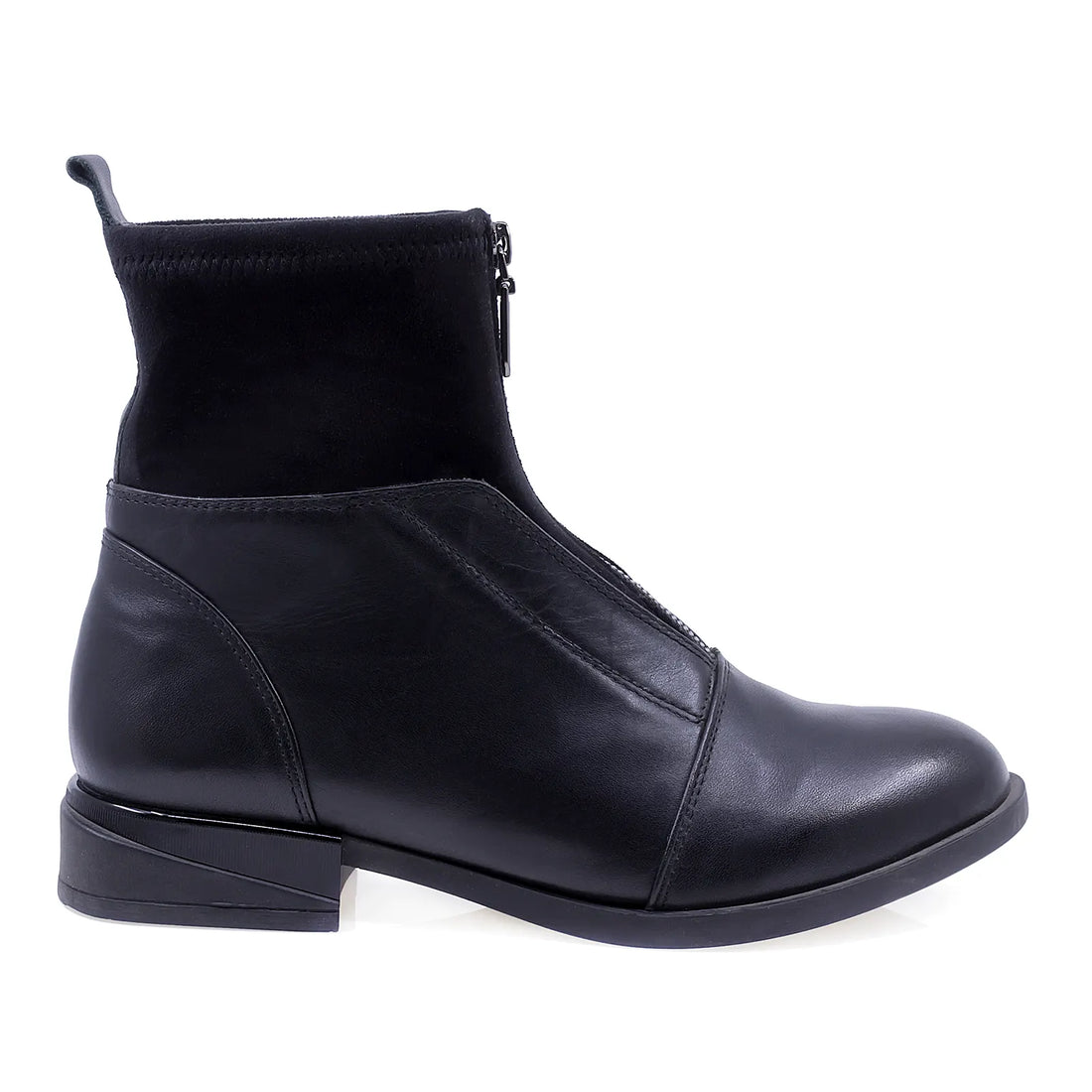 Ghete dama casual piele naturala Caspian Milano negru
