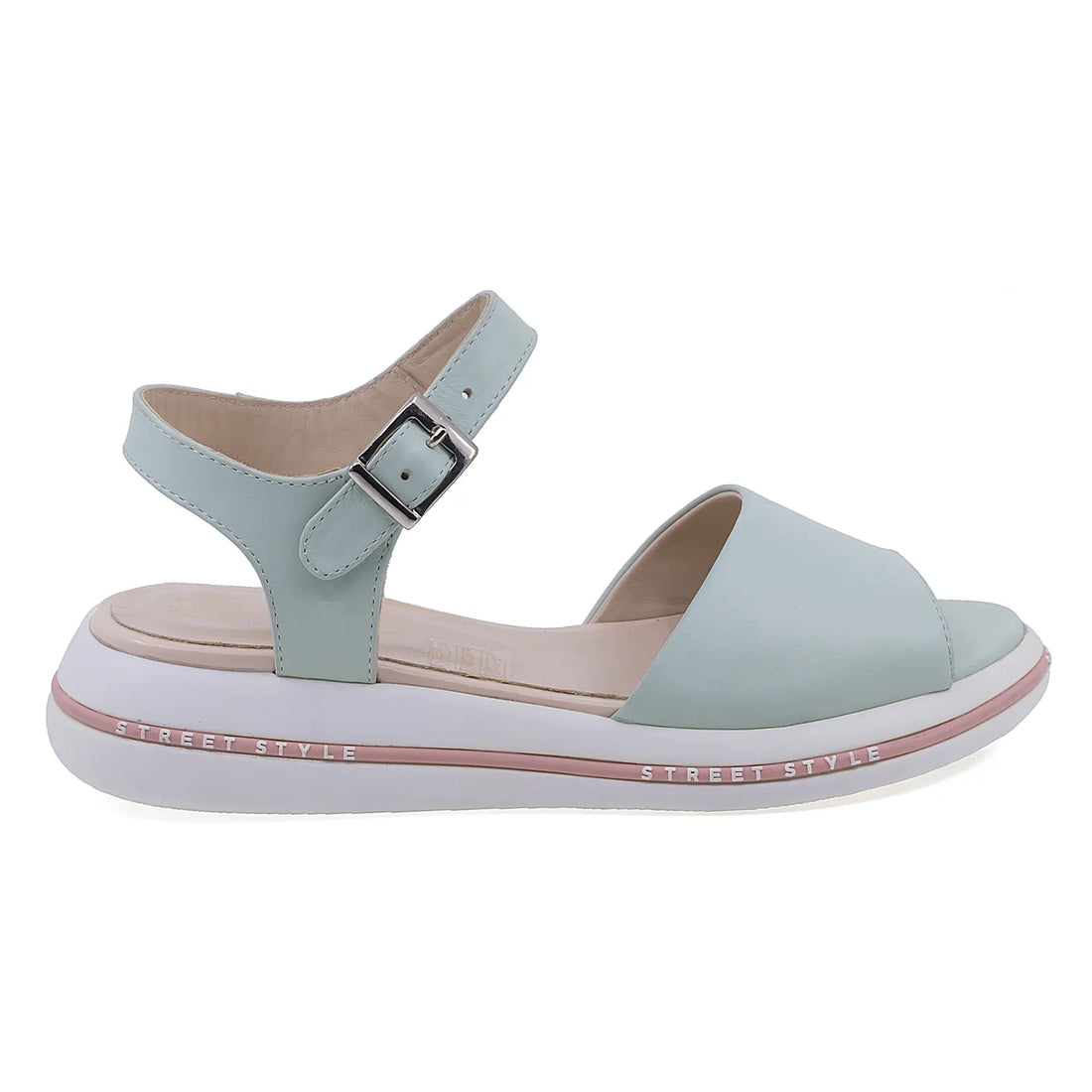Sandale Dama, Caspian, CAS, Panda, Casual, Piele naturala, Vernil