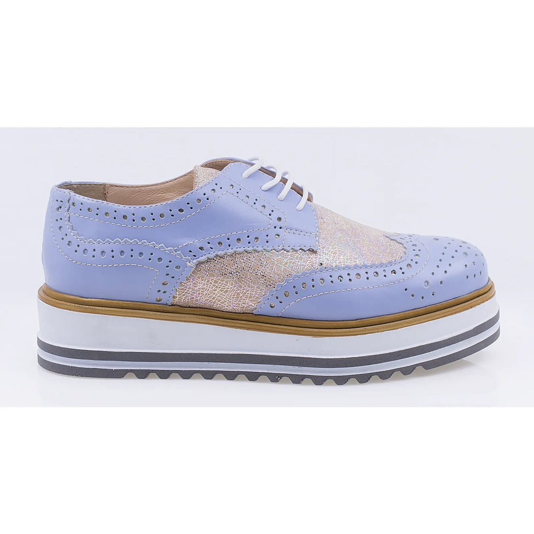 Pantofi dama casual piele naturala Caspian Lorena/4 albastru