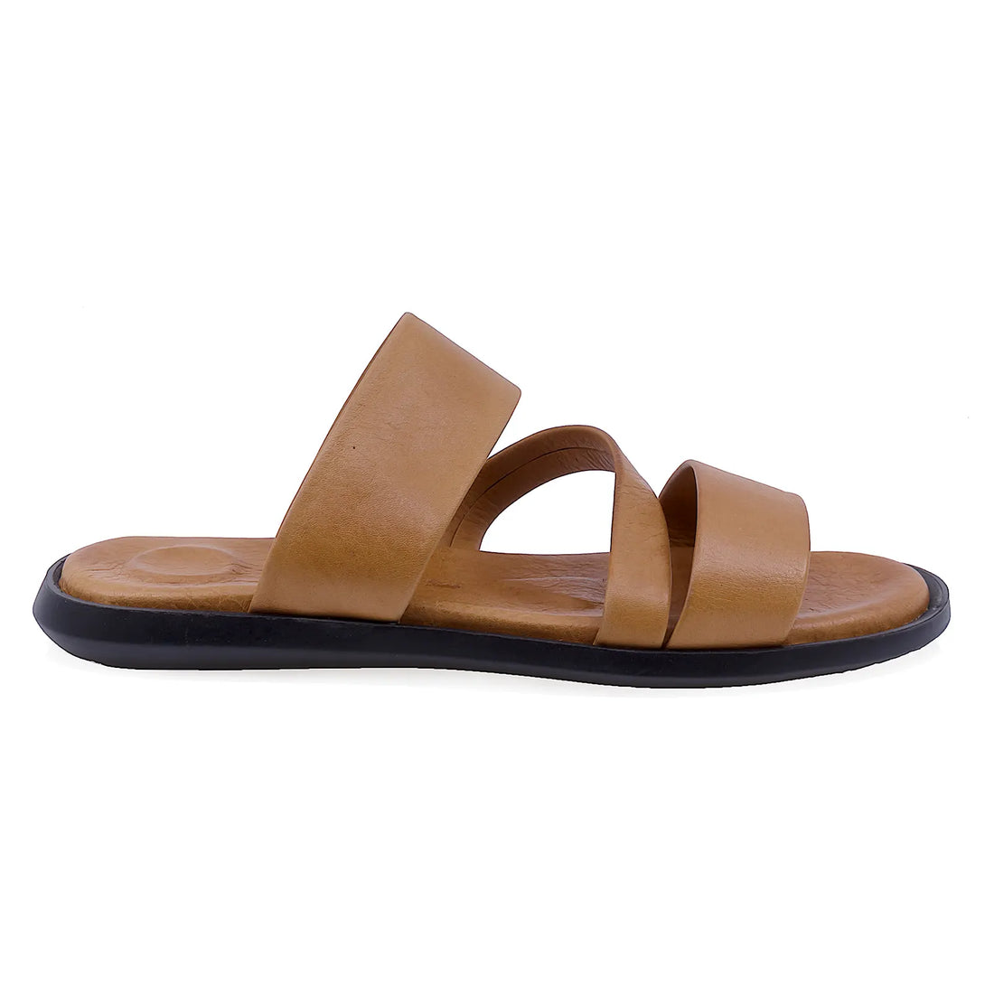 Papuci barbati casual piele naturala Caspian 404 coniac