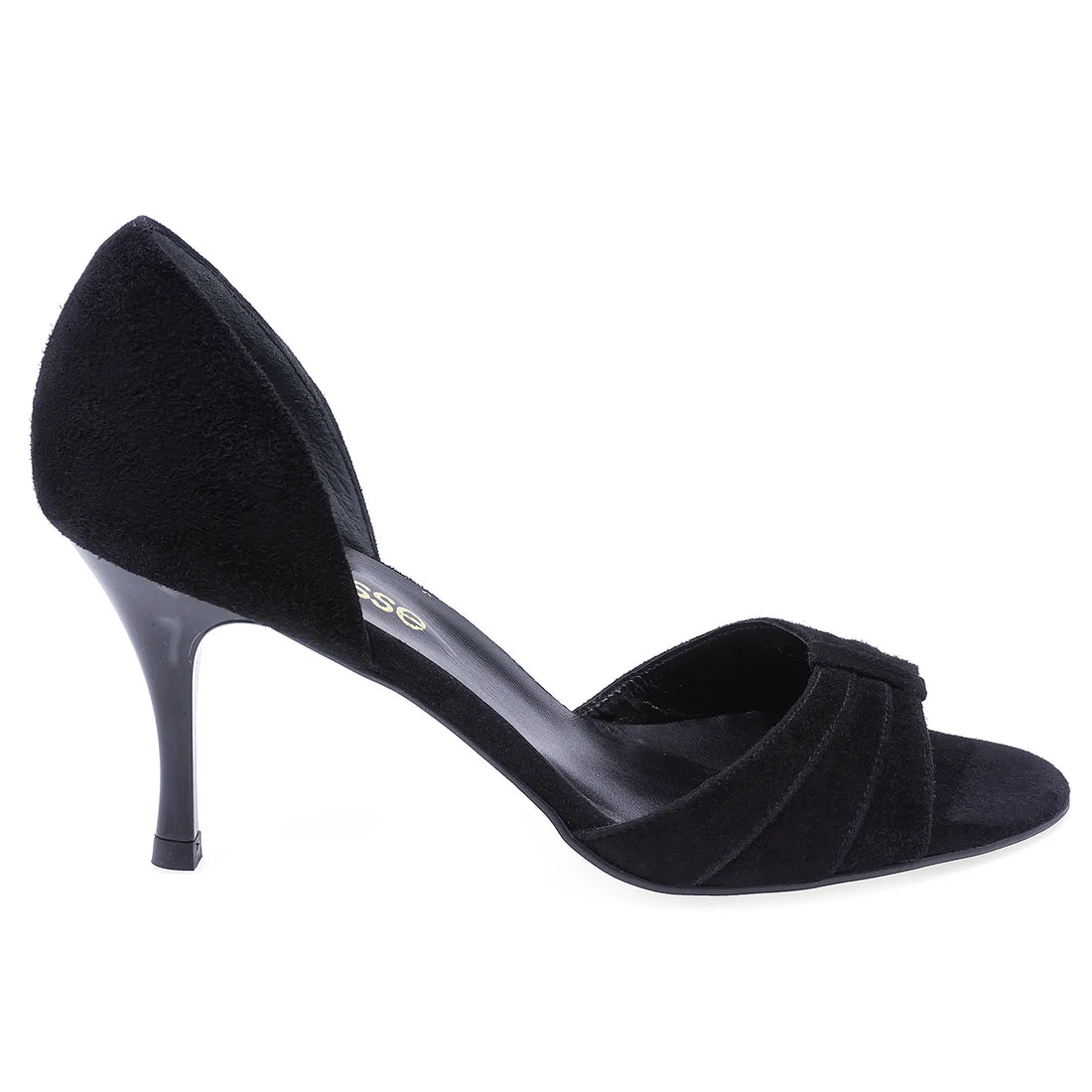 Sandale Dama, Veronesse, VER, 731-124, Elegante, Piele naturala intoarsa, Negru