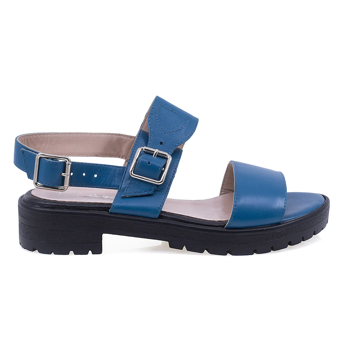 Sandale dama casual Caspian piele naturala Alesia albastru