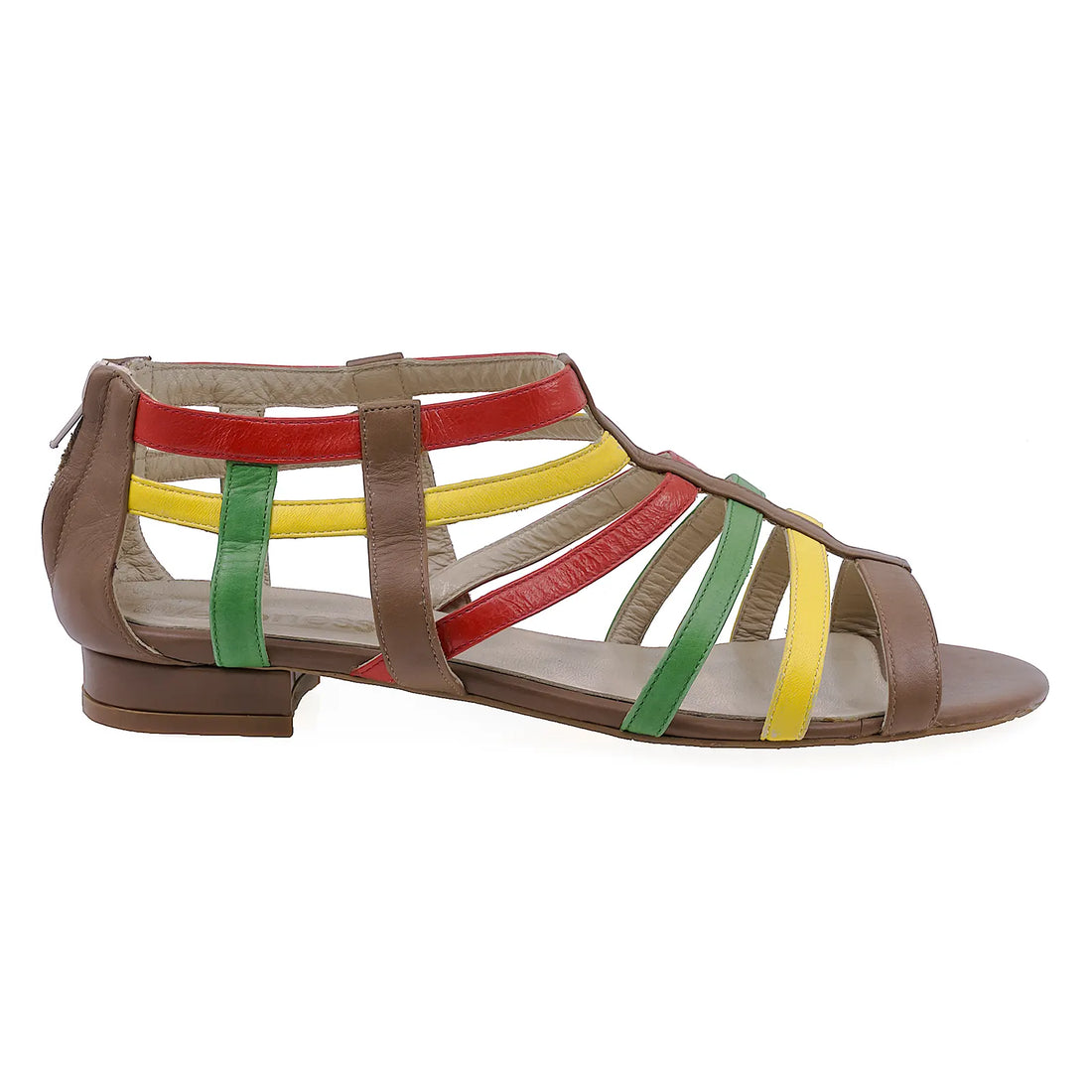 Sandale dama casual Veronesse piele naturala 772 multicolor