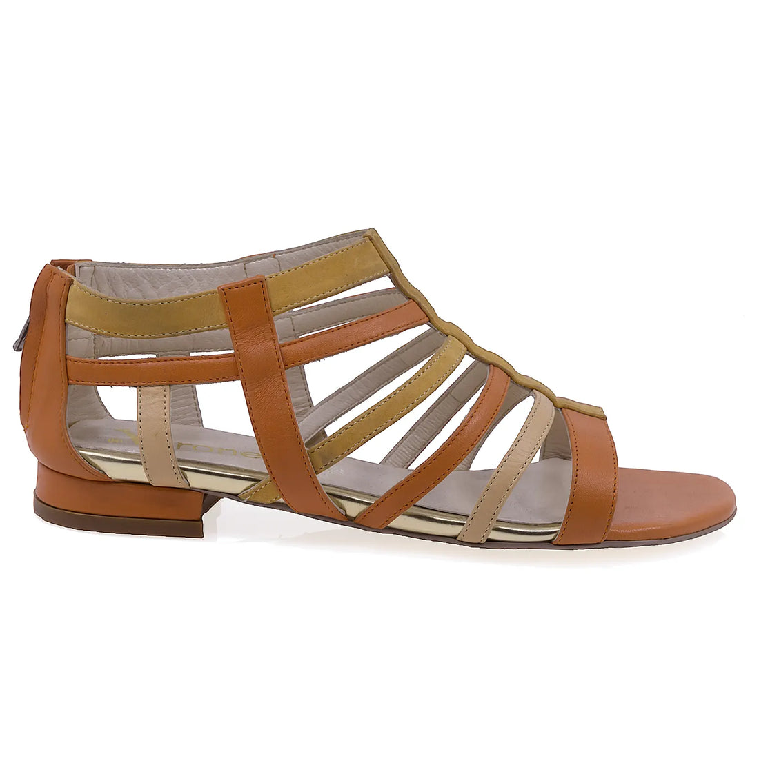 Sandale dama casual Veronesse piele naturala 772 portocaliu