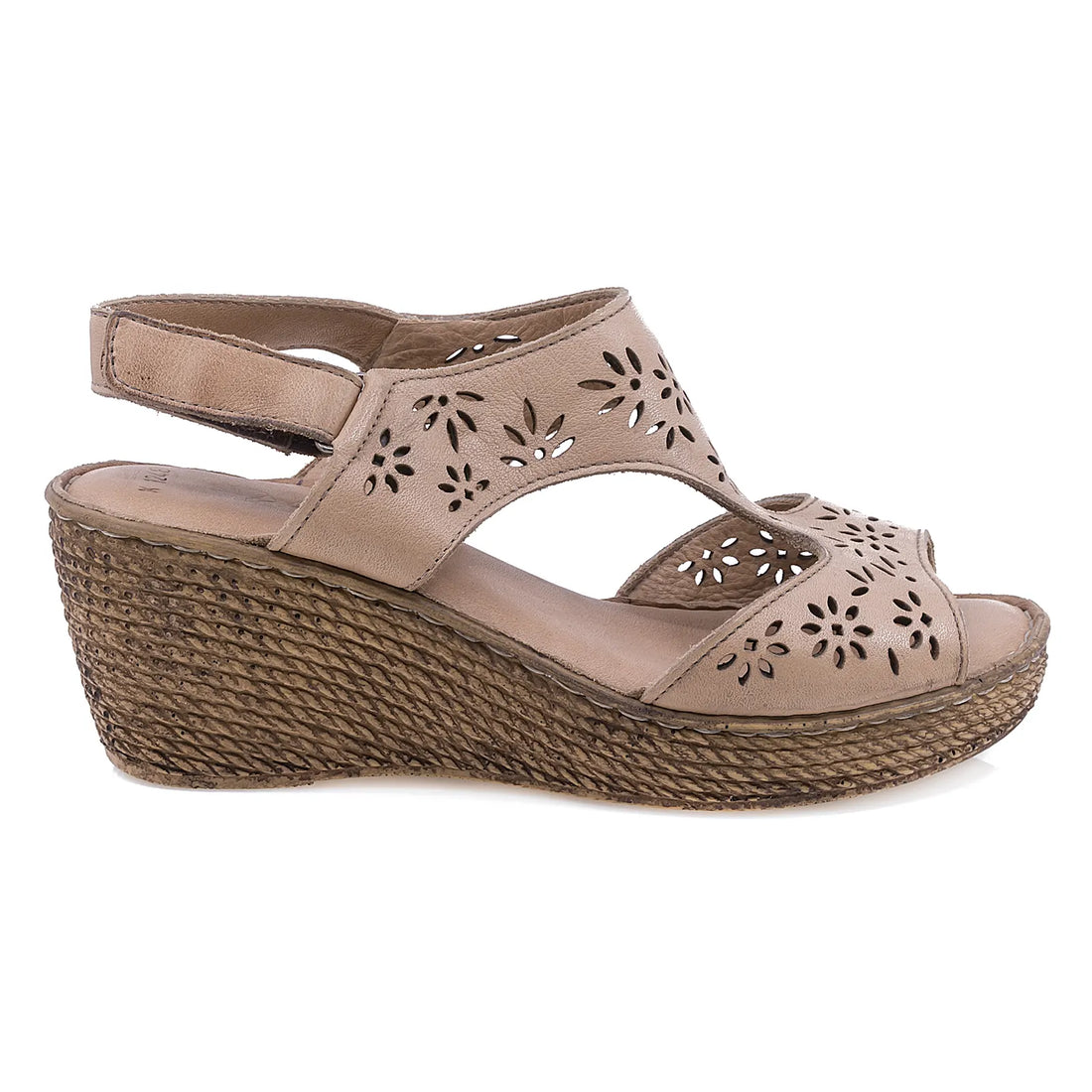 Sandale dama, Caspian, Cas 1248, Casual, Piele naturala, Cappuccino
