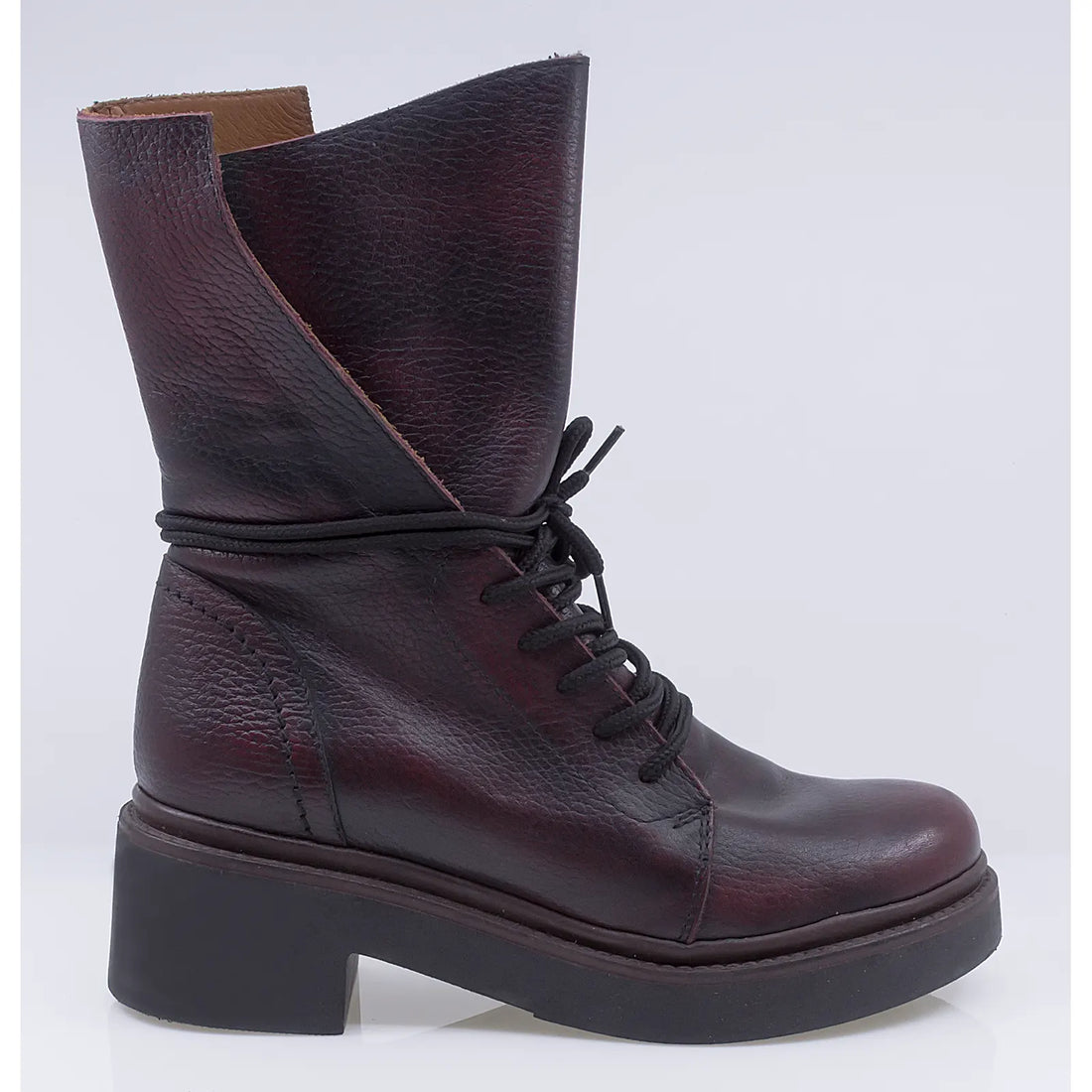 Ghete dama, Caspian, Cas-Katia, casual, piele naturala, bordo