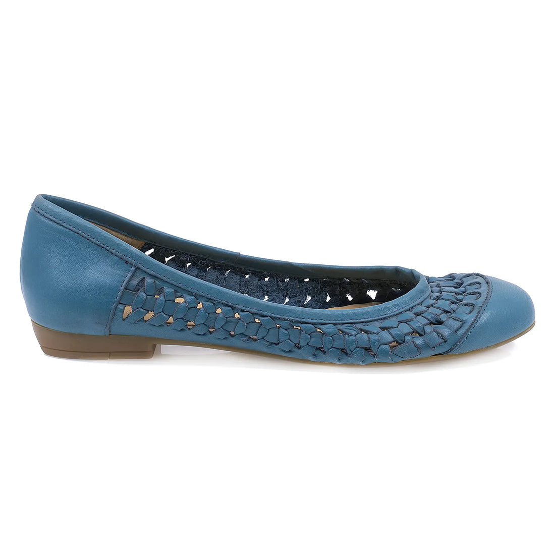 Balerini dama casual Caspian piele naturala Adela verde