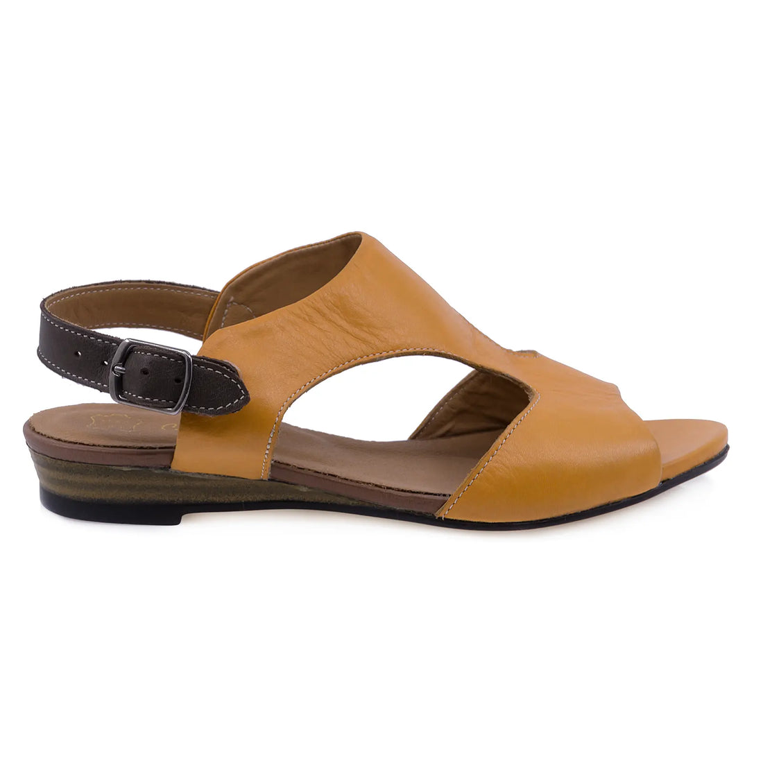 Sandale Dama, Caspian, Cas, 9064, Casual, Piele Naturala, Galben