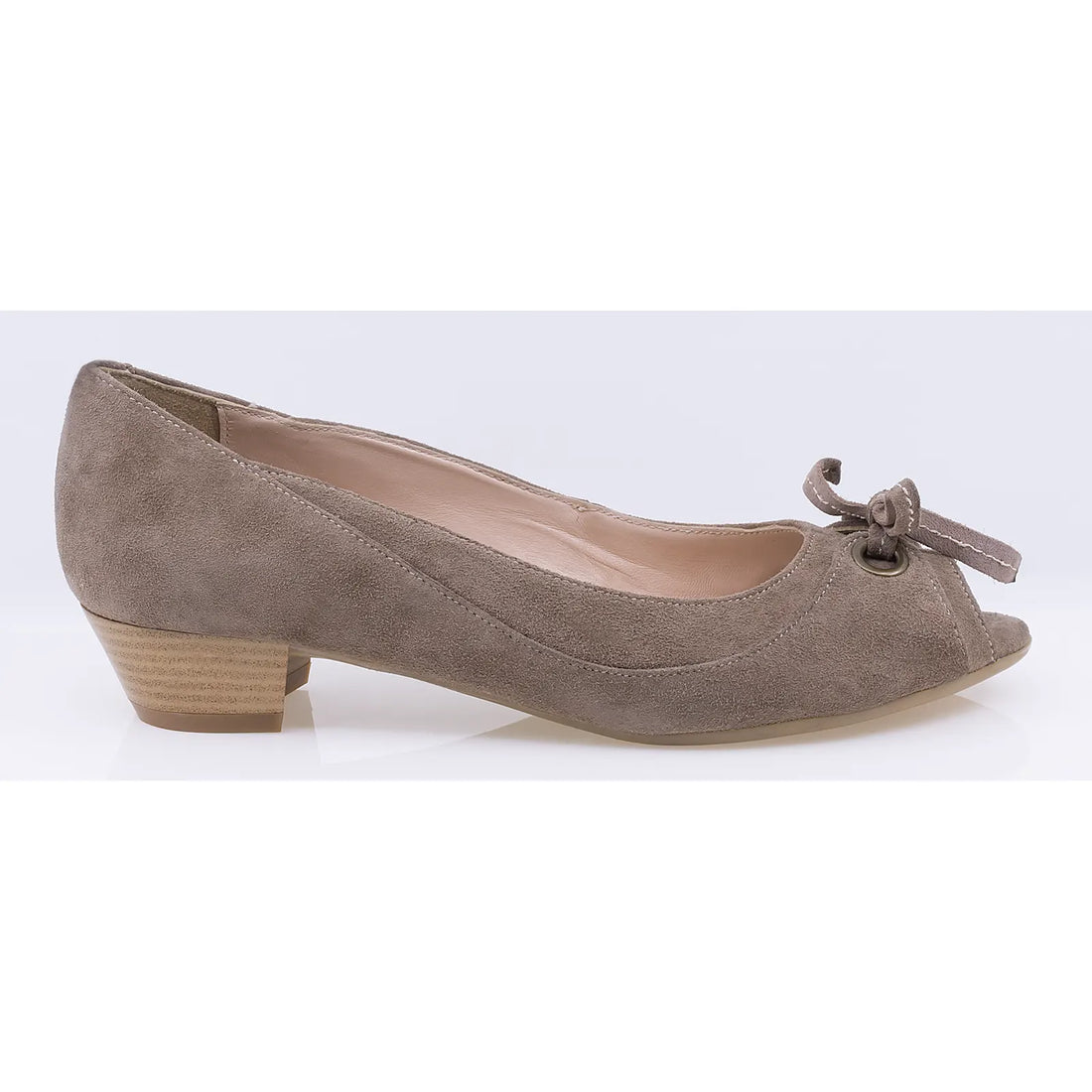 Pantofi dama casual piele naturala intoarsa Caspian Nora bej